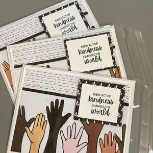 Kindness cards lot‎ of 3 Blank Inside (K26)